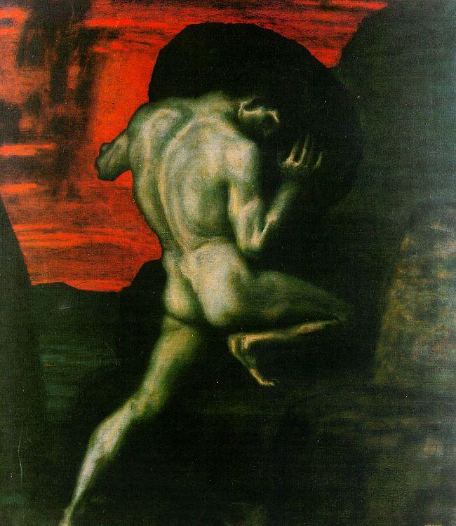 Franz von Stuck Sisyphus oil painting image